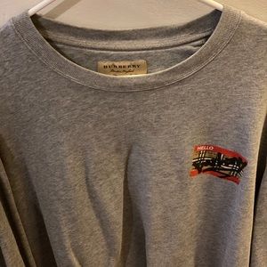 Burberry Name Tag Crew Neck Sweater